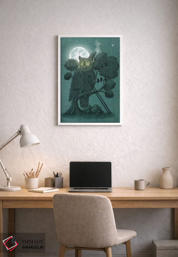 تابلو دکوراتیو پاس شب اثر تری فن - D1W