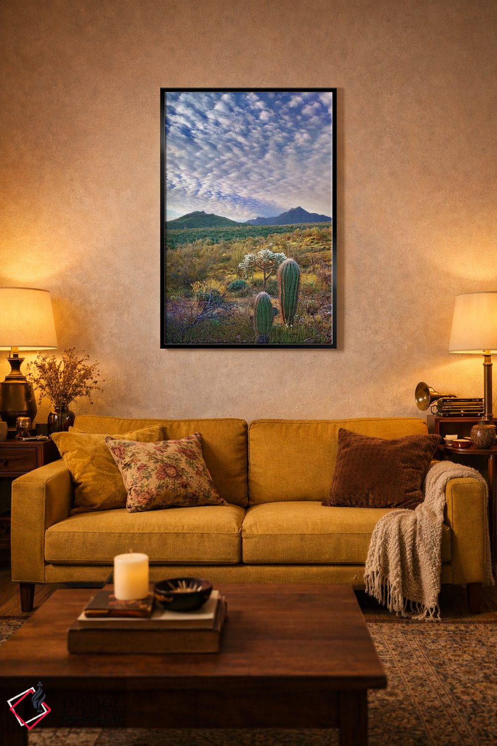 تابلو دکوراتیو Arizona Amid Flowering Lupine And California Brittlebush I… اثر تیم فیتزهریس - D4B