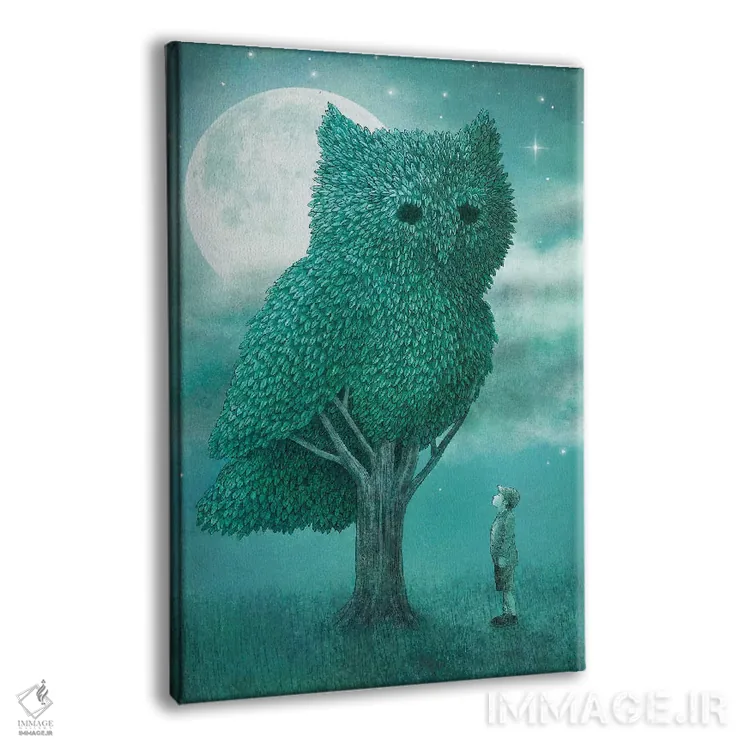تابلو دکوراتیو باغبان شب اثر تری فن - نمای پرسپکتیو محصول