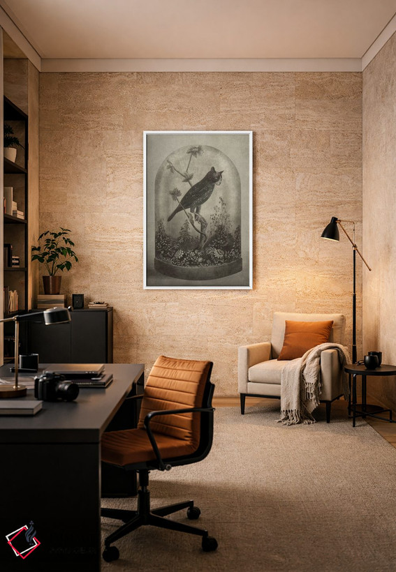 تابلو دکوراتیو کنجکاوی اثر تری فن - D5W