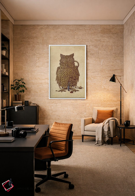 تابلو دکوراتیو کوک کردن اثر تری فن - D6W