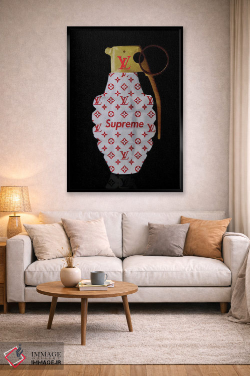 تابلو دکوراتیو نارنجک سوپریم اثر TJ - D2B
