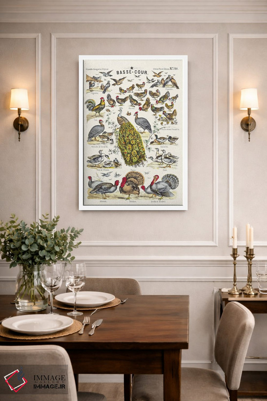 تابلو دکوراتیو حیاط روستایی اثر تینا هیگینز - D1W