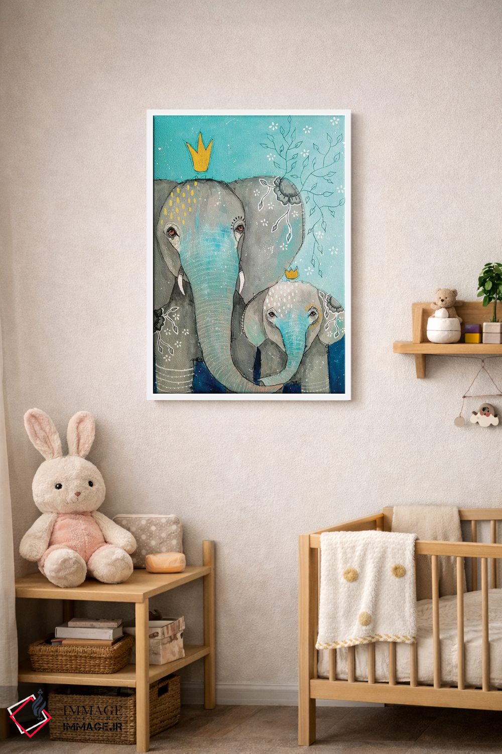 تابلو دکوراتیو عشق مادرانه اثر سیکرت هرمیت - D3W