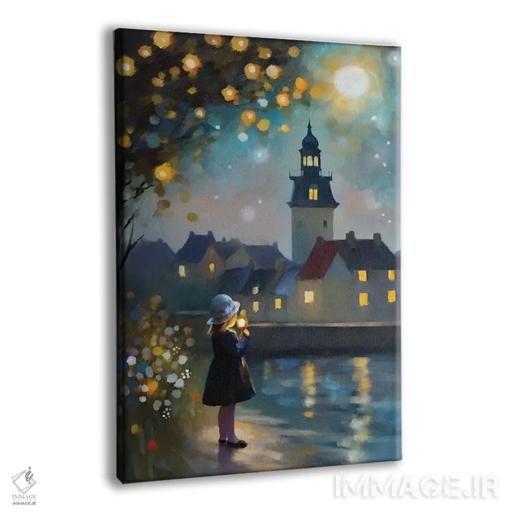 تابلو دکوراتیو یافتن نور درون اثر توماس لیتل - نمای پرسپکتیو محصول