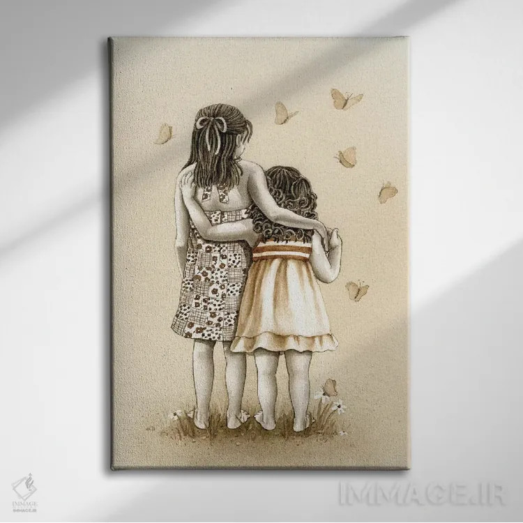 تابلو دکوراتیو پروانه ها اثر تریسی لیزوت - نمای روبهرو روی دیوار