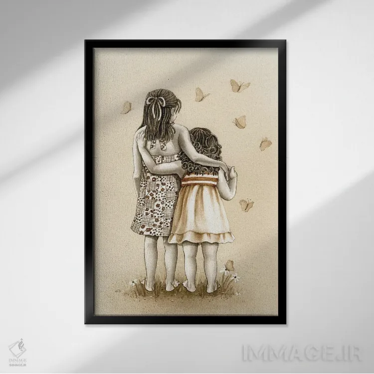 تابلو دکوراتیو پروانه ها اثر تریسی لیزوت - نمای قابدار مشکی