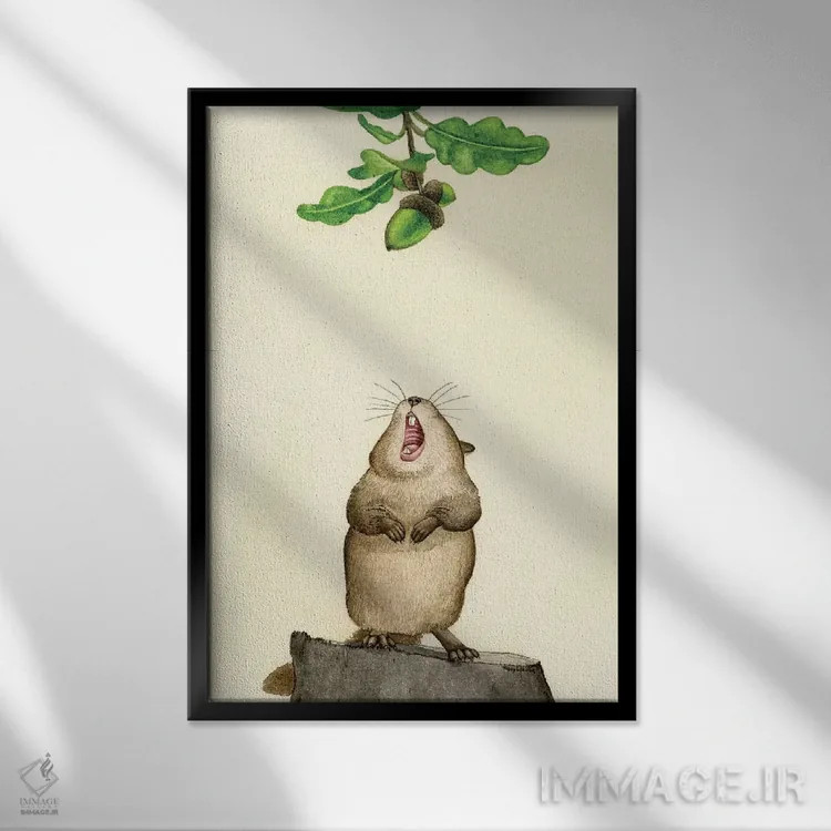 تابلو دکوراتیو تفکر آرزومندانه اثر تریسی لیزوت - نمای قابدار مشکی