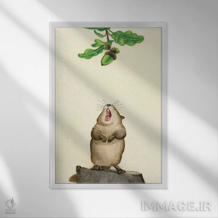 تابلو دکوراتیو تفکر آرزومندانه اثر تریسی لیزوت - نمای قابدار سفید