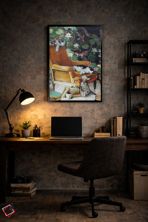 تابلو دکوراتیو تنبل کتابخوان ۵ اثر تیموتی آدام متیوز - D6B
