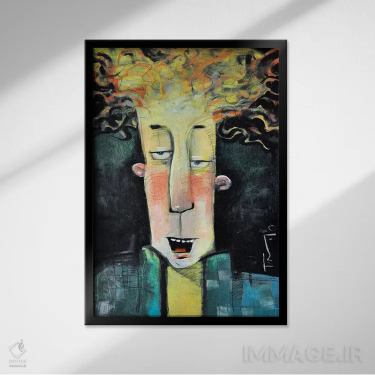 تابلو دکوراتیو رندی اثر تیم نیبرگ - نمای قابدار مشکی