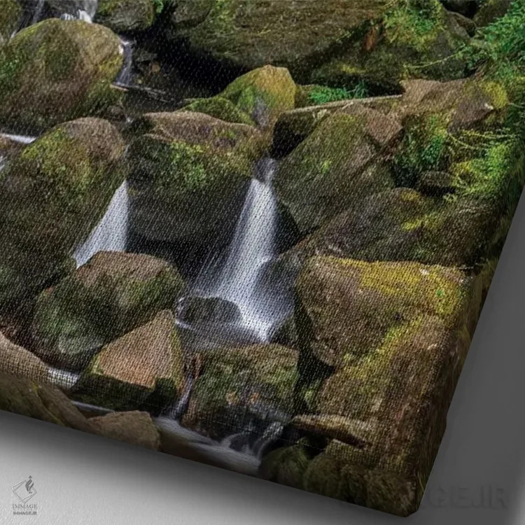 تابلو دکوراتیو County Kerry, Ireland. Torc Waterfall.,پارک ملی کیلارنی، کان… اثر تام نورینگ - نمای نزدیک بافت بوم