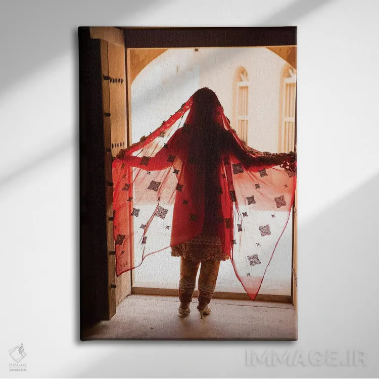 تابلو دکوراتیو قلعه بهلاء. میراث جهانی یونسکو. عمان اثر تام نورینگ - نمای روبهرو روی دیوار