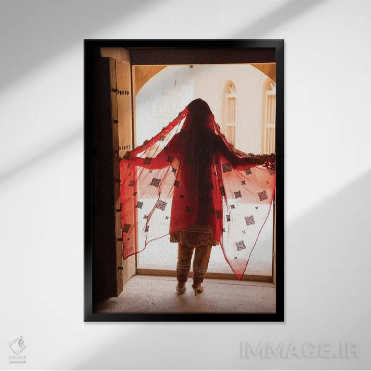 تابلو دکوراتیو قلعه بهلاء. میراث جهانی یونسکو. عمان اثر تام نورینگ - نمای قابدار مشکی