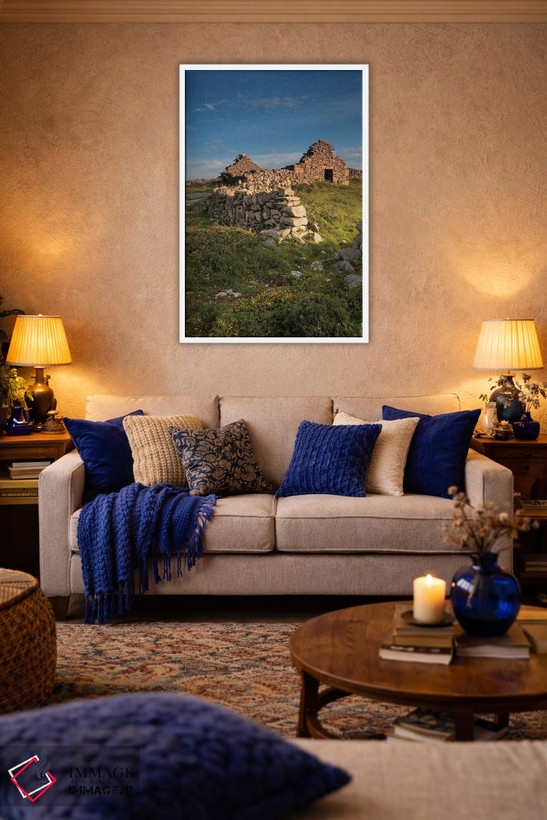 تابلو دکوراتیو جزیره اینیشمور، جزایر آران، ایرلند. خانه متروکه اثر تام نورینگ - D2W