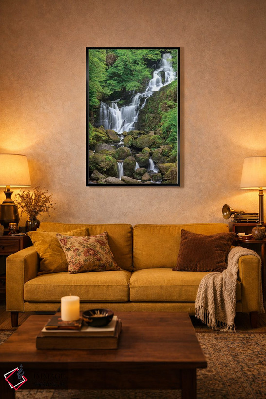 تابلو دکوراتیو County Kerry, Ireland. Torc Waterfall.,پارک ملی کیلارنی، کان… اثر تام نورینگ - D4B