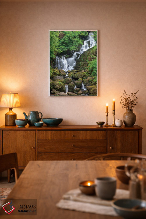 تابلو دکوراتیو County Kerry, Ireland. Torc Waterfall.,پارک ملی کیلارنی، کان… اثر تام نورینگ - D5W