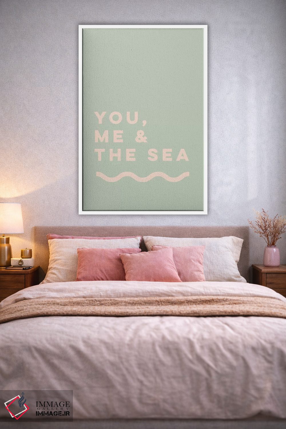 تابلو مینیمال Me & The Sea,تو، من و دریا اثر استیت بومی - D1W