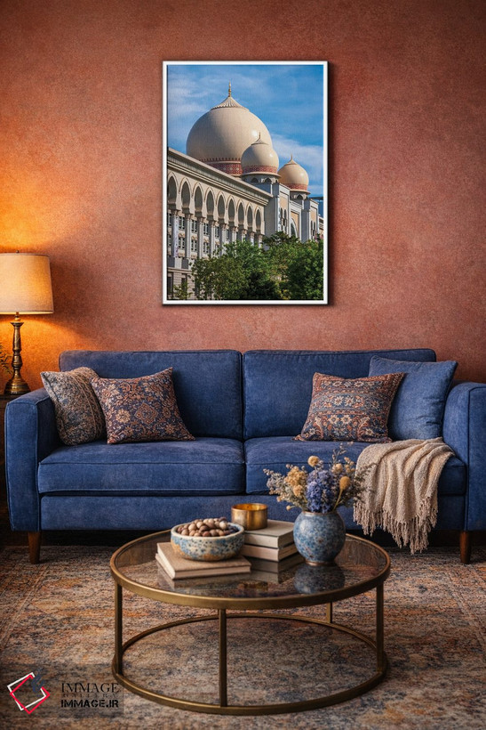 تابلو دکوراتیو کوالالامپور، غرب مالزی؛ گنبد کاخ دادگستری اثر تام هازل تاین - D3W