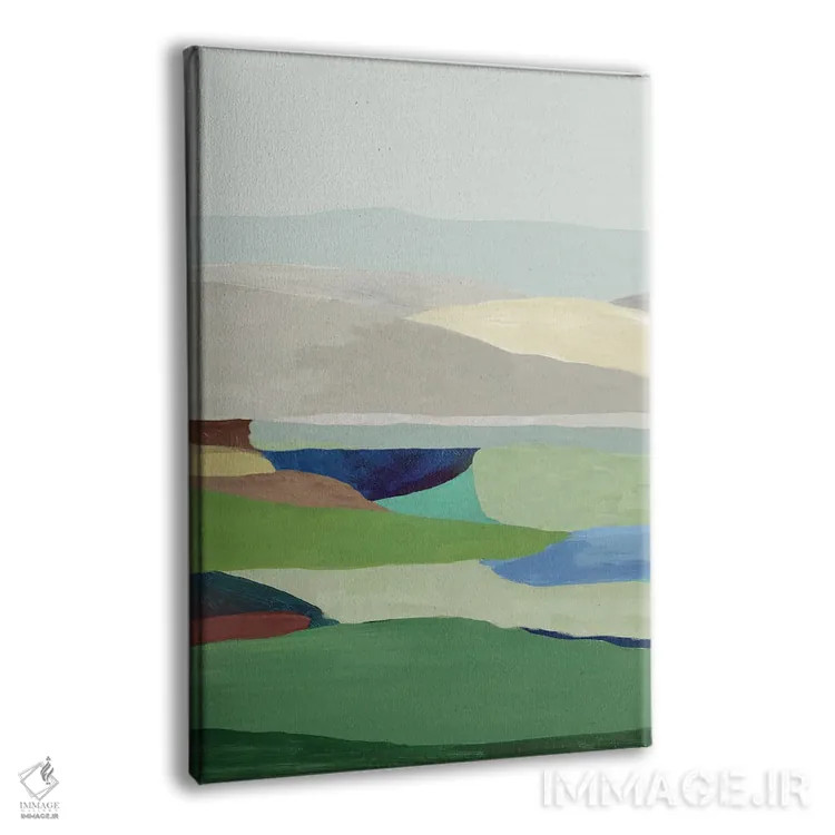 تابلو انتزاعی سرزمین آزاد II اثر تام ریوز - نمای پرسپکتیو محصول