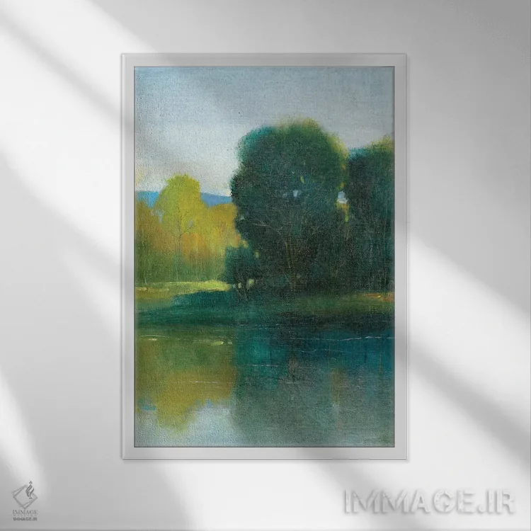تابلو دکوراتیو آخرین نور II اثر تیم اوتول - نمای قابدار سفید