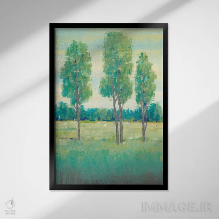 تابلو دکوراتیو روز بهاری ۱ اثر تیم اوتول - نمای قابدار مشکی