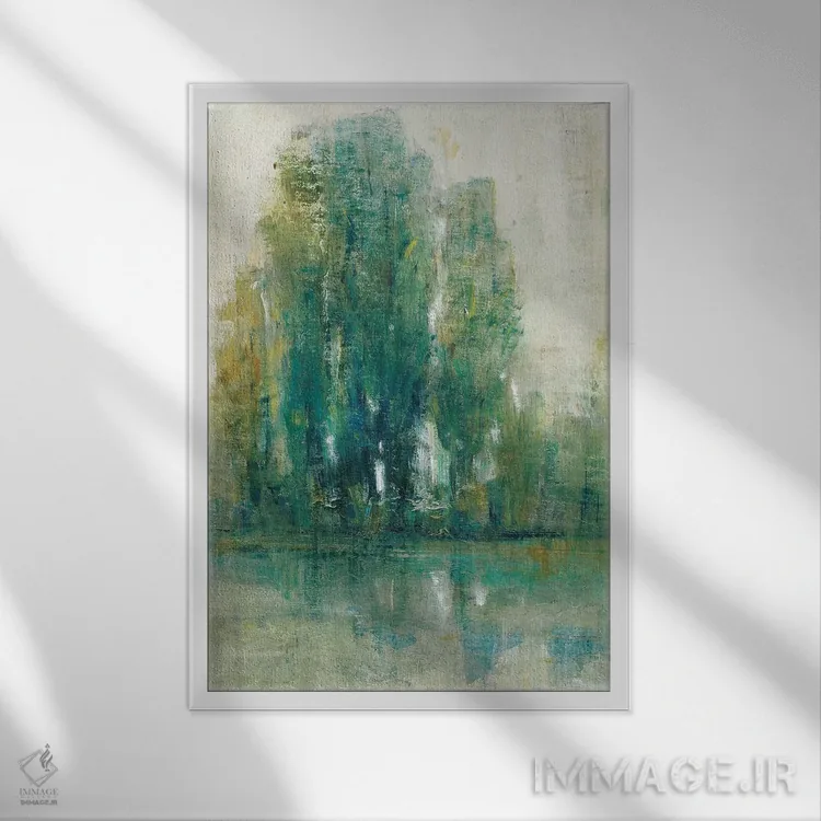 تابلو دکوراتیو منظره بهاری I اثر تیم اوتول - نمای قابدار سفید