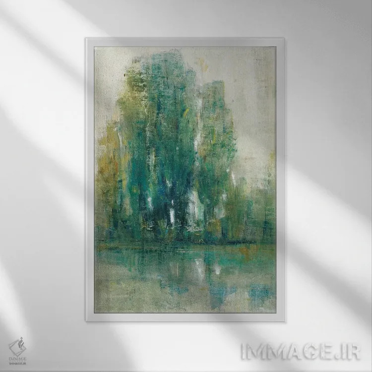 تابلو دکوراتیو منظره بهاری I اثر تیم اوتول - نمای قابدار سفید