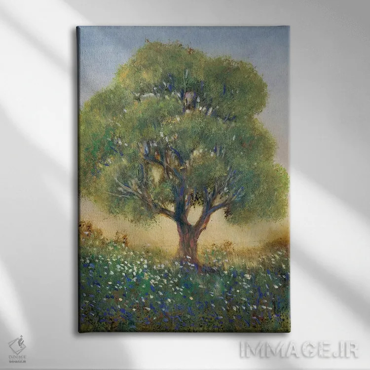 تابلو دکوراتیو ایستاده در مزرعه I اثر تیم اوتول - نمای روبهرو روی دیوار