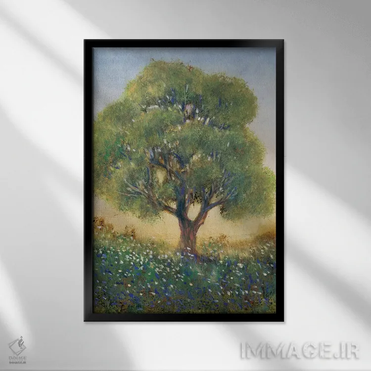 تابلو دکوراتیو ایستاده در مزرعه I اثر تیم اوتول - نمای قابدار مشکی