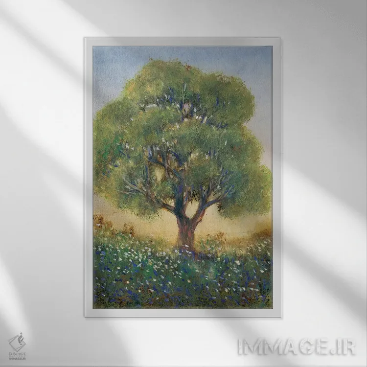 تابلو دکوراتیو ایستاده در مزرعه I اثر تیم اوتول - نمای قابدار سفید