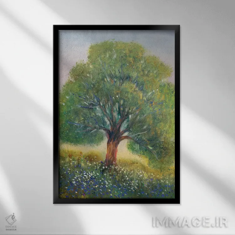 تابلو دکوراتیو ایستاده در مزرعه II اثر تیم اوتول - نمای قابدار مشکی
