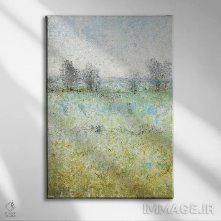 تابلو انتزاعی روشن سازی I اثر تیم اوتول - نمای روبهرو روی دیوار