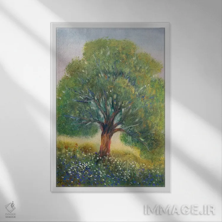 تابلو دکوراتیو ایستاده در مزرعه II اثر تیم اوتول - نمای قابدار سفید