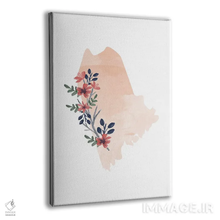 تابلو دکوراتیو طرح گل آبرنگی ایالت مین اثر تایپولوژی پیپر کو - نمای پرسپکتیو محصول