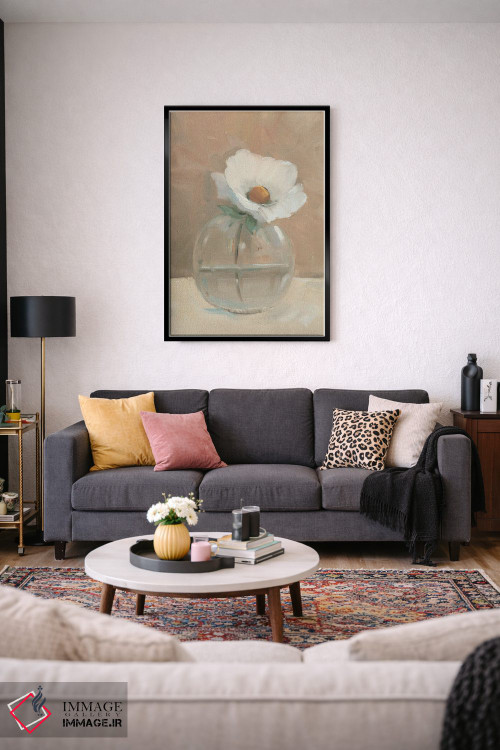 تابلو دکوراتیو طبیعت بی جان گوی شیشه ای I اثر تیم اوتول - D3B