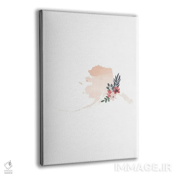 تابلو دکوراتیو آلاسکا با طرح آبرنگ گلدار اثر تایپولوژی پیپر کو - نمای پرسپکتیو محصول