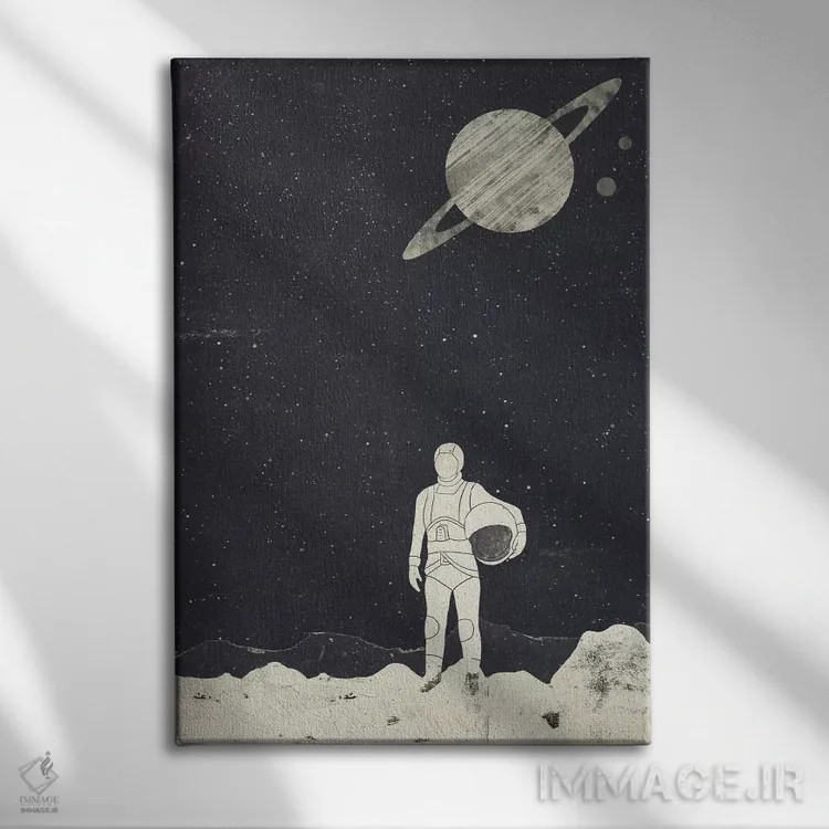 تابلو دکوراتیو اکتشاف گر اثر تریسی اندروز - نمای روبهرو روی دیوار