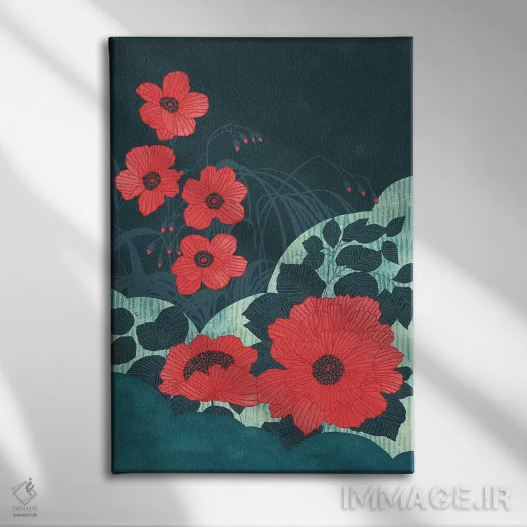 تابلو دکوراتیو یاقوت اثر تریسی اندروز - نمای روبهرو روی دیوار