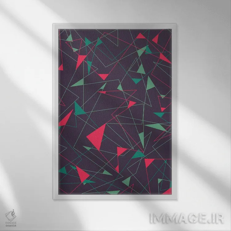 تابلو انتزاعی شورش اثر تریسی اندروز - نمای قابدار سفید