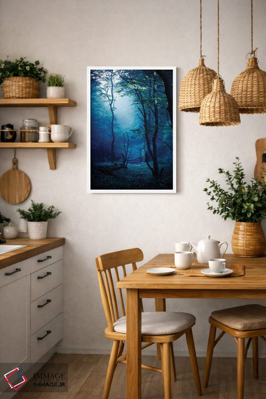 تابلو دکوراتیو Dark Forest, Liselund Slotspark, Denmark.,جنگل مه آلود و تا… اثر اوگنی کوکلف - D2W