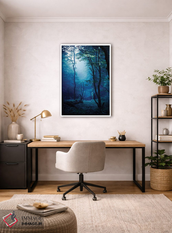 تابلو دکوراتیو Dark Forest, Liselund Slotspark, Denmark.,جنگل مه آلود و تا… اثر اوگنی کوکلف - D3W