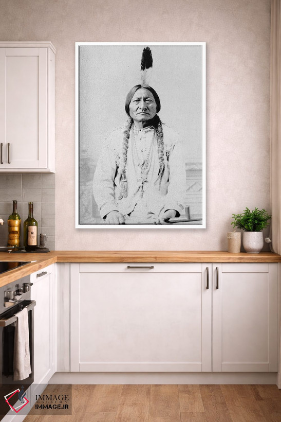 تابلو دکوراتیو A Hunkpapa Lakota Tribal Chief,سیتینگ بول، رئیس قبیله… اثر استاک ترک ایمیجز - D3W