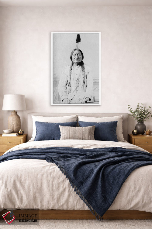 تابلو دکوراتیو A Hunkpapa Lakota Tribal Chief,سیتینگ بول، رئیس قبیله… اثر استاک ترک ایمیجز - D4W