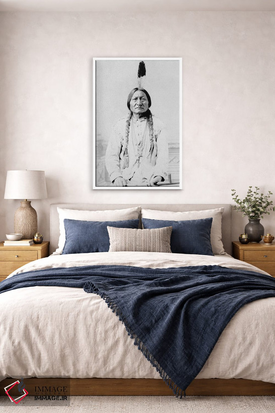 تابلو دکوراتیو A Hunkpapa Lakota Tribal Chief,سیتینگ بول، رئیس قبیله… اثر استاک ترک ایمیجز - D4W