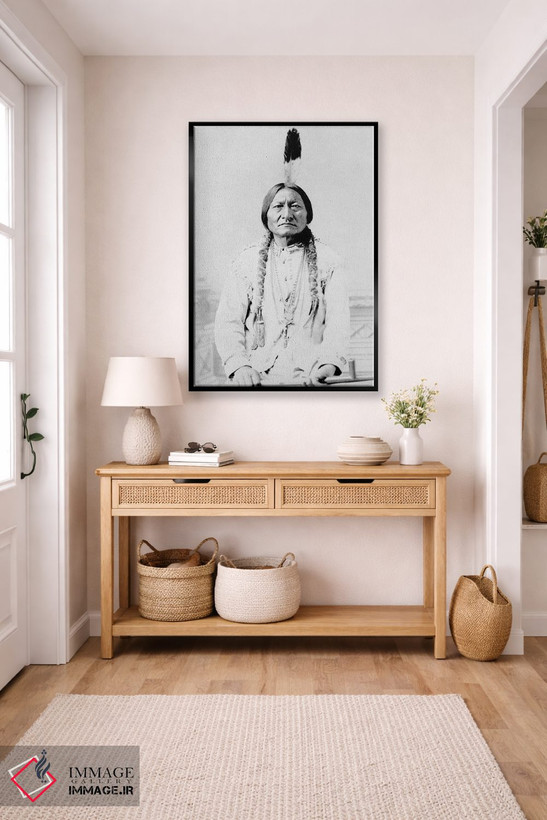 تابلو دکوراتیو A Hunkpapa Lakota Tribal Chief,سیتینگ بول، رئیس قبیله… اثر استاک ترک ایمیجز - D5B