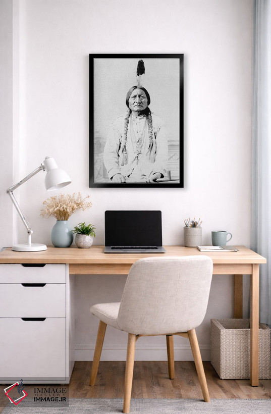 تابلو دکوراتیو A Hunkpapa Lakota Tribal Chief,سیتینگ بول، رئیس قبیله… اثر استاک ترک ایمیجز - D6B