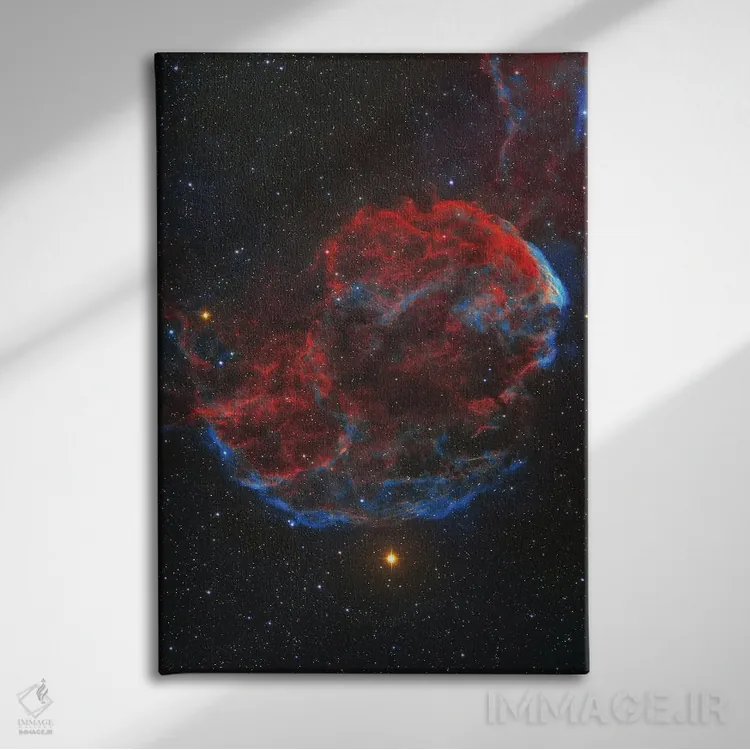 تابلو دکوراتیو Known As The Jellyfish Nebula,بازمانده ابرنواختر IC 443 معرو… اثر لورند فنیش - نمای روبهرو روی دیوار