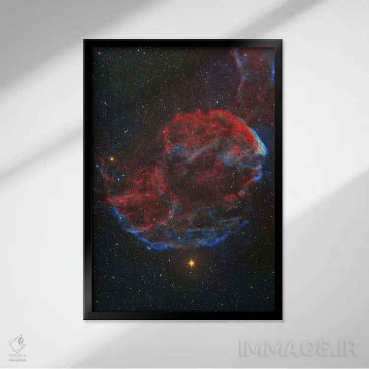 تابلو دکوراتیو Known As The Jellyfish Nebula,بازمانده ابرنواختر IC 443 معرو… اثر لورند فنیش - نمای قابدار مشکی