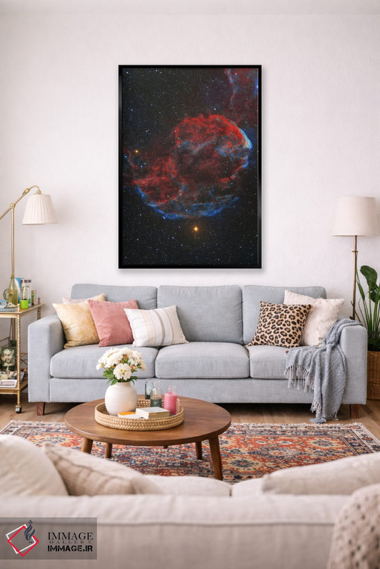 تابلو دکوراتیو Known As The Jellyfish Nebula,بازمانده ابرنواختر IC 443 معرو… اثر لورند فنیش - D3B
